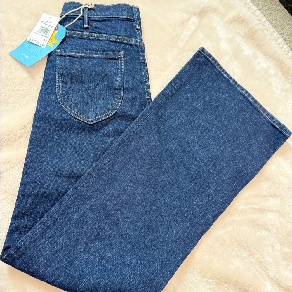 MOTHER  the hustler roller bonafide Dark Blue Leg Jeans